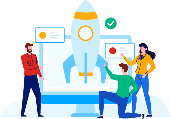 SaaS Development Illustration